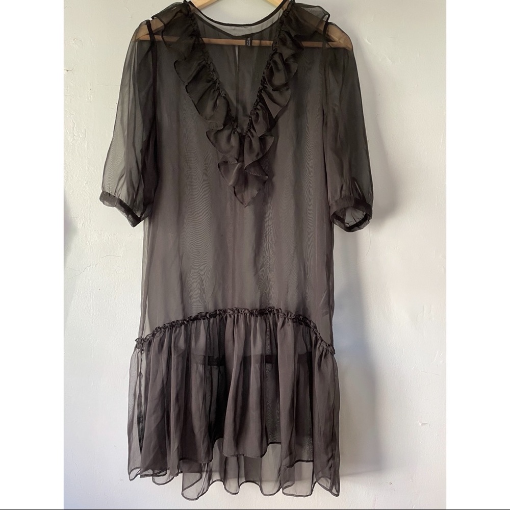 Sheer black dress